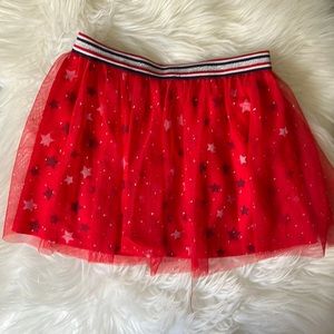 Boutique Red White & Blue Stars with Tulle Skirt 4th of July Holiday Size S or 6